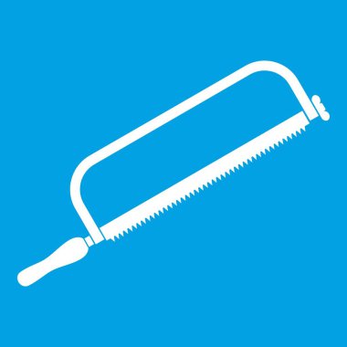 Demir testeresi simgesi Beyaz