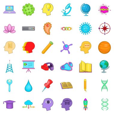 Yaratıcı iş simgeler kümesi, karikatür tarzı