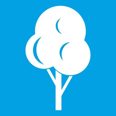 Sonbahar ağaç simgesiyle beyaz