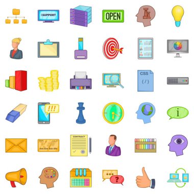 Simgeler pazarlama iyi ayarla, tarzı çizgi film