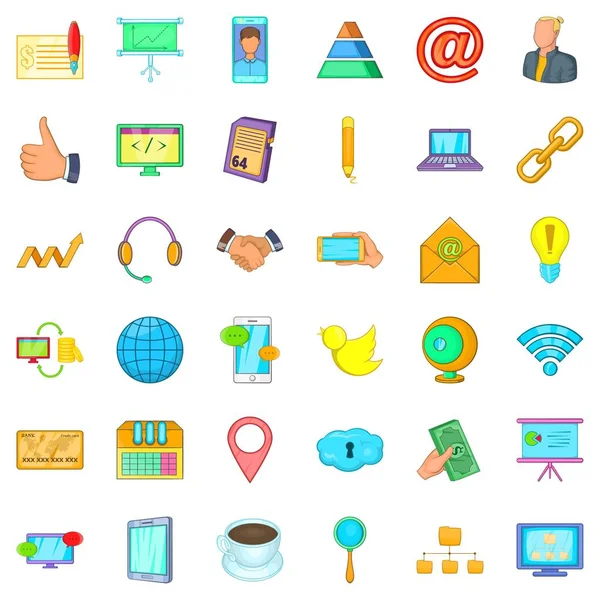 Yönetim Icons set, karikatür tarzı
