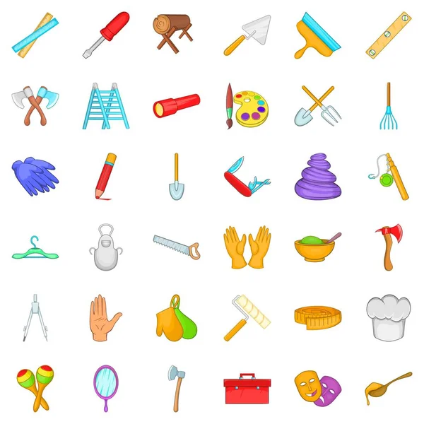 Zanaat Icons set, karikatür tarzı