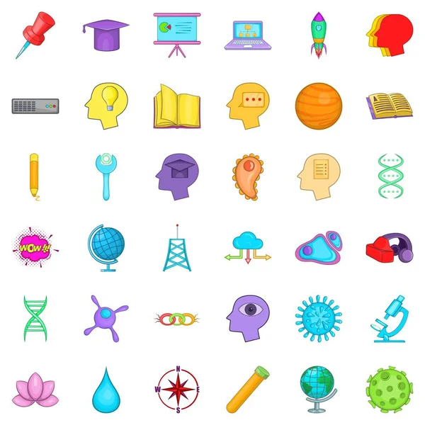 Yaratıcı çalışma simgeler kümesi, karikatür tarzı