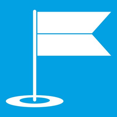 Konum belirleyici bayrak simgesi Beyaz