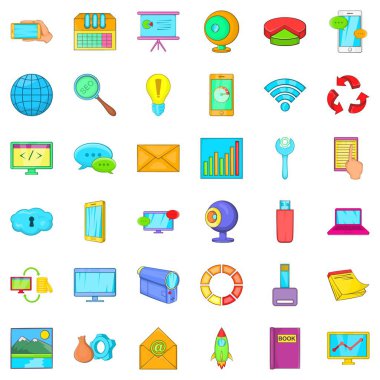 Bilgisayar veri simgeler kümesi, karikatür tarzı