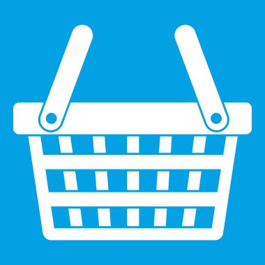 Alışveriş sepeti simgesi Beyaz