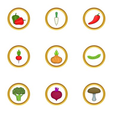 Sebze Bahçe simgeleri ayarla