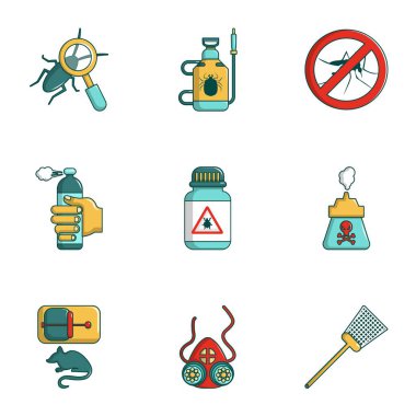 Böcekler simgeler kümesinden, karikatür tarzı çare