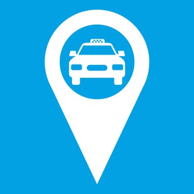 Geo taksi simgesi Beyaz