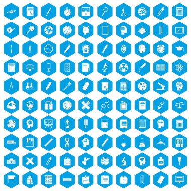 simgeler öğrenme 100 mavi ayarla