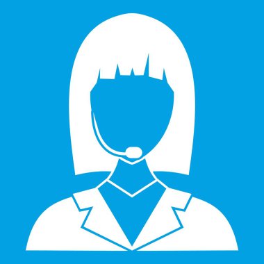 Yöneticisi taksi simgesi Beyaz