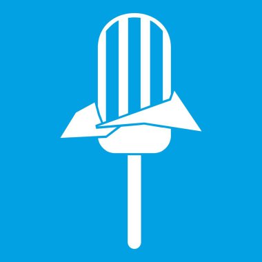 Dondurma simgesi Beyaz