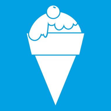 Dondurma simgesi Beyaz