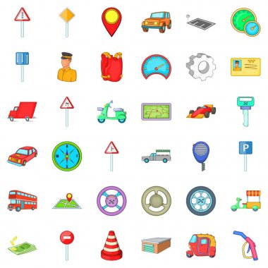 Rating Icons set, karikatür tarzı