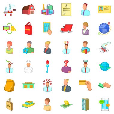 Kariyer simgeler ayarla, tarzı çizgi film