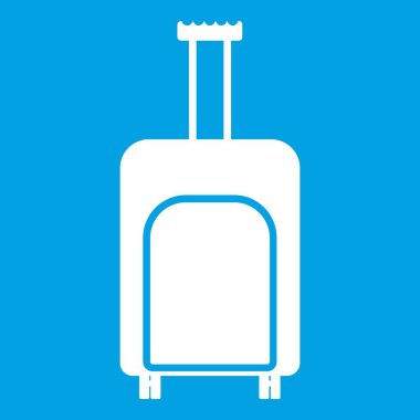 Seyahat bavul simgesi Beyaz