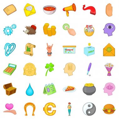 Sadaka Icons set, karikatür tarzı