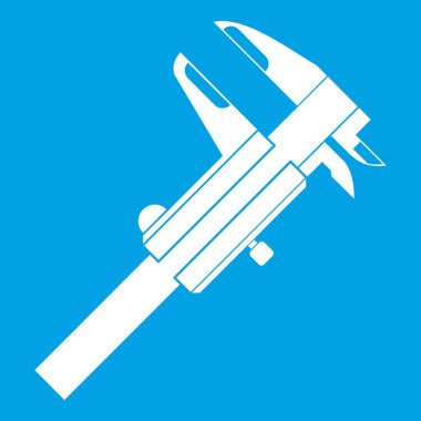 Çap pergeli simgesi Beyaz