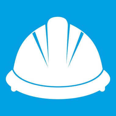 İnşaat kask simgesi Beyaz