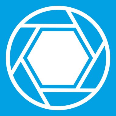 Beyaz yakın objektif simge