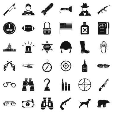 Kartuş Icons set, basit tarzı