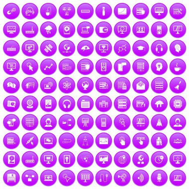 100 on-line seminer simgeler mor ayarla