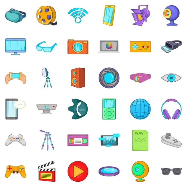 Sinema Icons set, karikatür tarzı