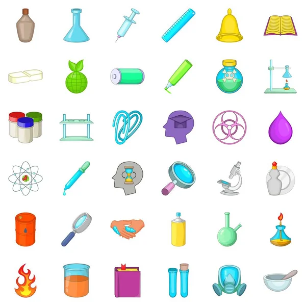 Conjunto de iconos de química, estilo simple — Vector de stock