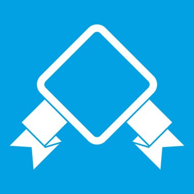 Beyaz kurdele simgesi ile rozet