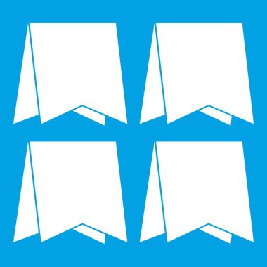 Flamalar simgesi Beyaz