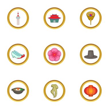 Kore Icons set, karikatür tarzı