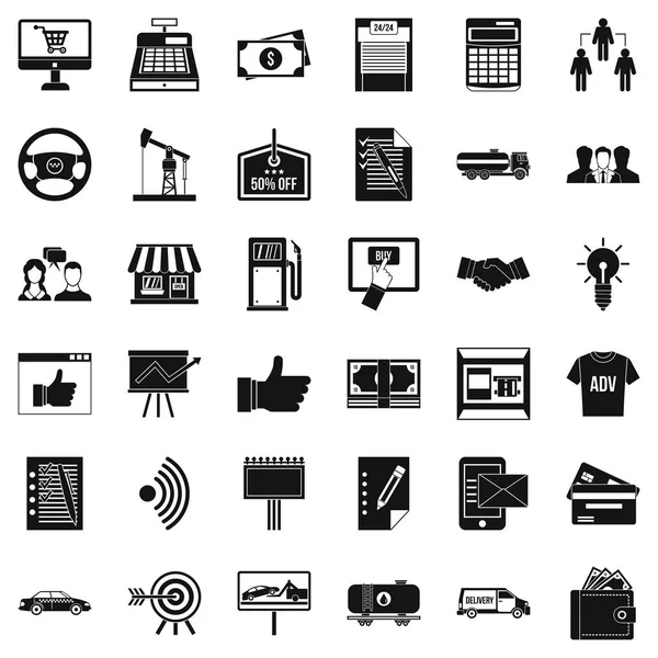 İş şirket simgeler kümesi, basit tarzı