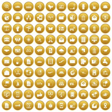 altın set 100 post ve posta simgeleri