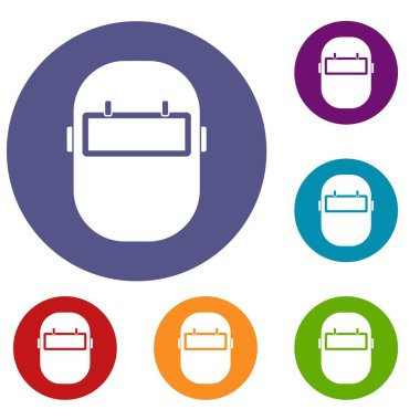 Kaynak maskesi Icons set