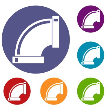 Bağlantı boruları Icons set