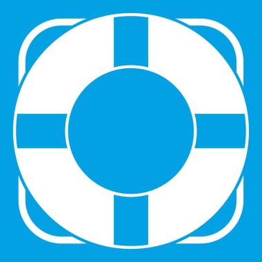 Yaşam çizgisi simgesi Beyaz