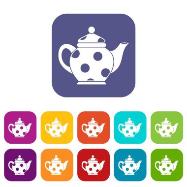 Su ısıtıcısı Icons set