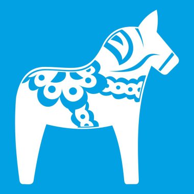 Oyuncak at simgesi Beyaz