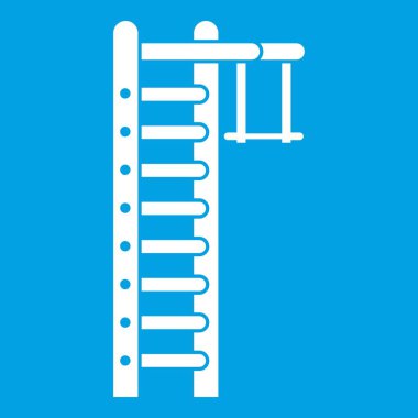 İsveç merdiveni simgesi Beyaz