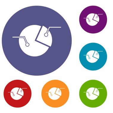 Yüzde diyagramı Icons set