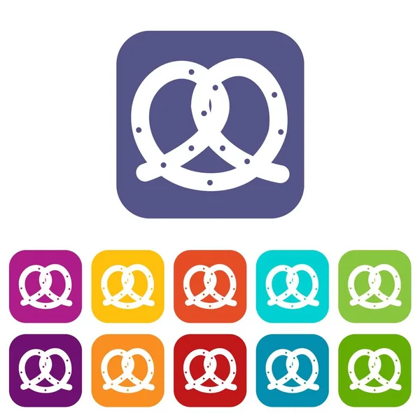 Tuzlu kraker Icons set