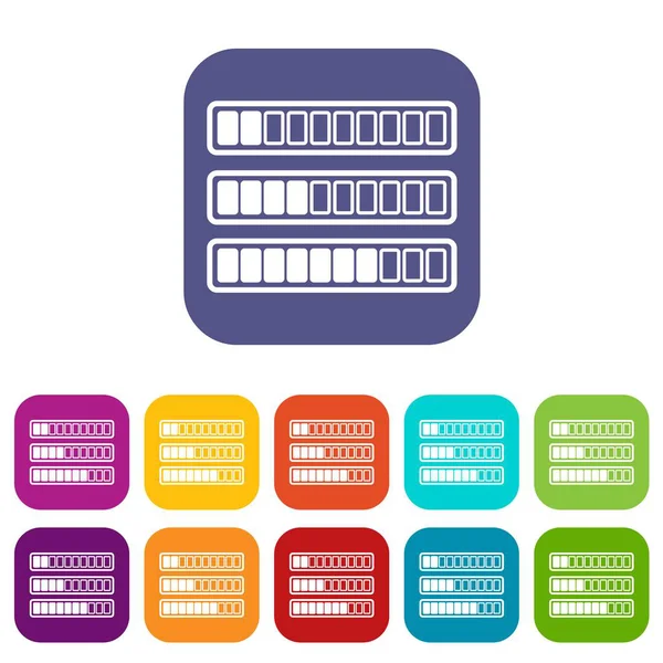 İşareti yatay sütunlar download online simgeleri set