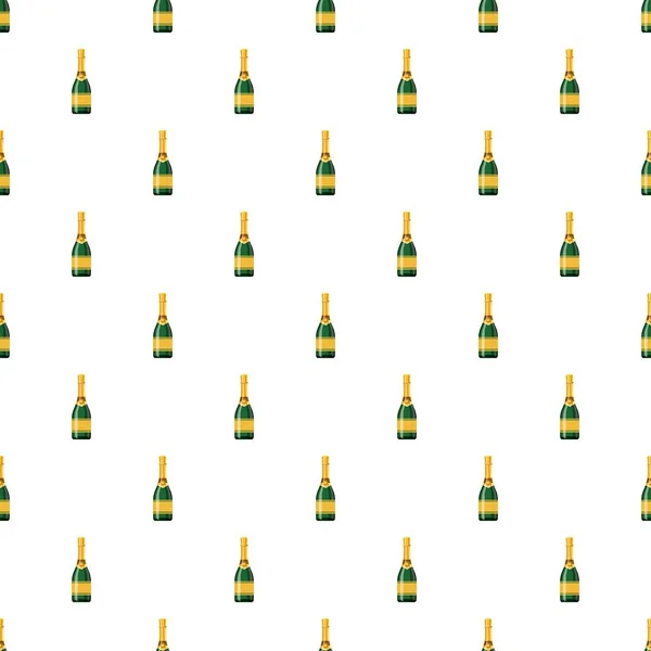 Patrón botella de champán — Vector de stock