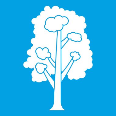Ağaç simgesiyle beyaz