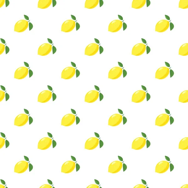 Gele citroen patroon — Stockvector