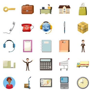 Havale para simgeler kümesi, karikatür tarzı