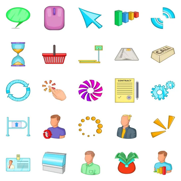 Hizmetçi Icons set, karikatür tarzı