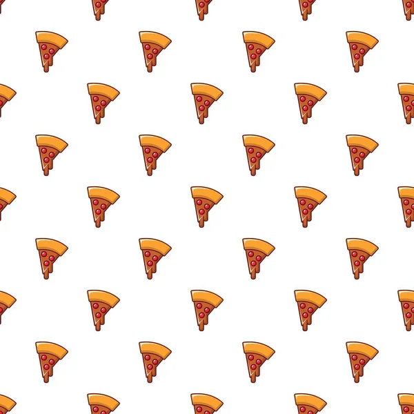 Pizza řezy vzor bezešvé — Stockový vektor