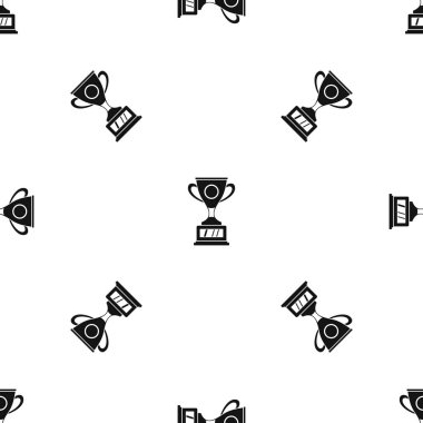 Kazanan Kupası desen sorunsuz siyah