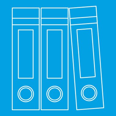 Arşiv klasörleri simgesi, anahat stili